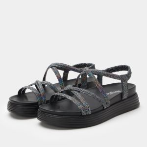 Audie Phosphorescence Black Sandal