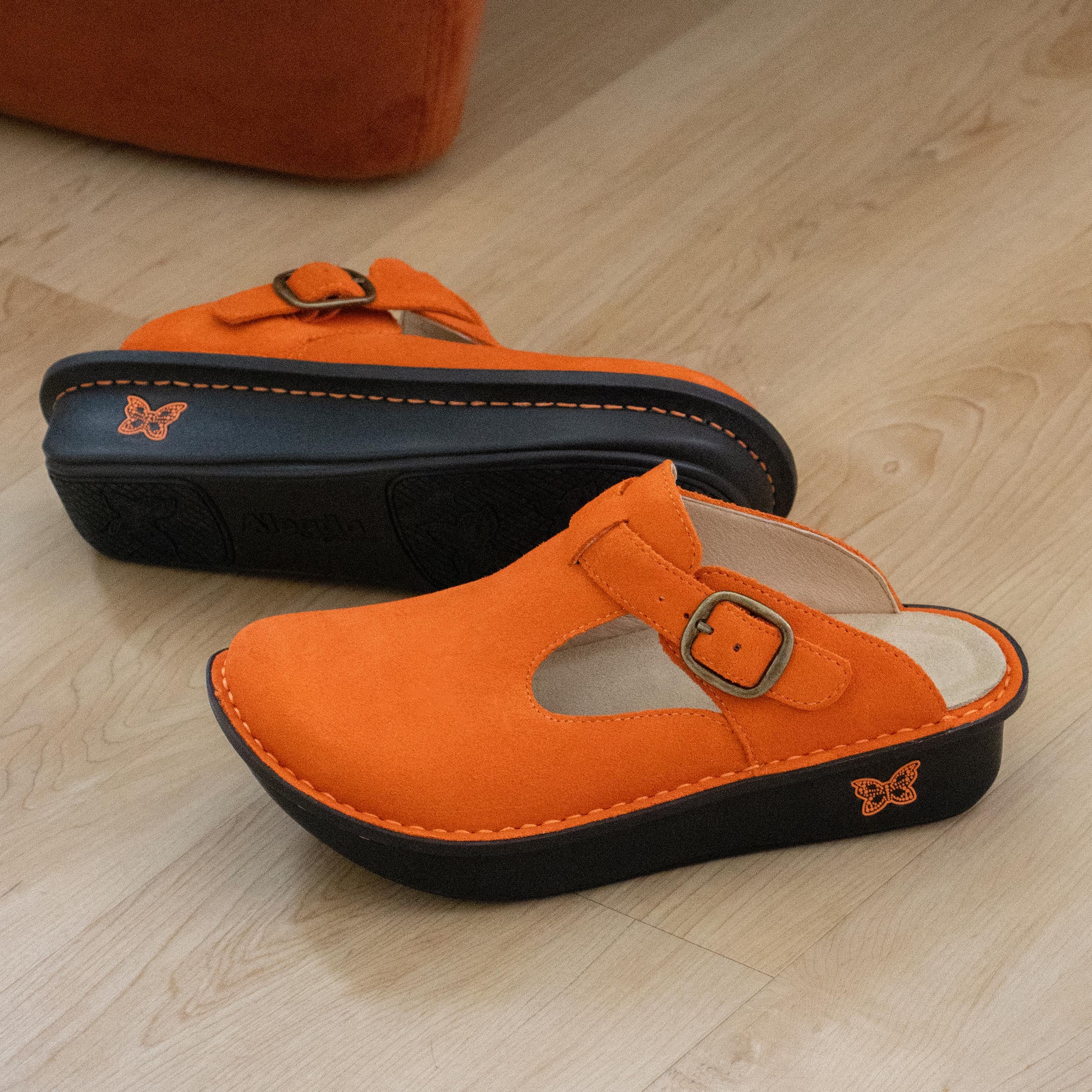 Classic Orange You Glad Suede Shoe - Image 2