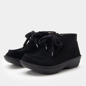 Fae Black Suede Boot