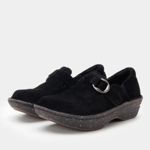Fynn Black Suede Shoe