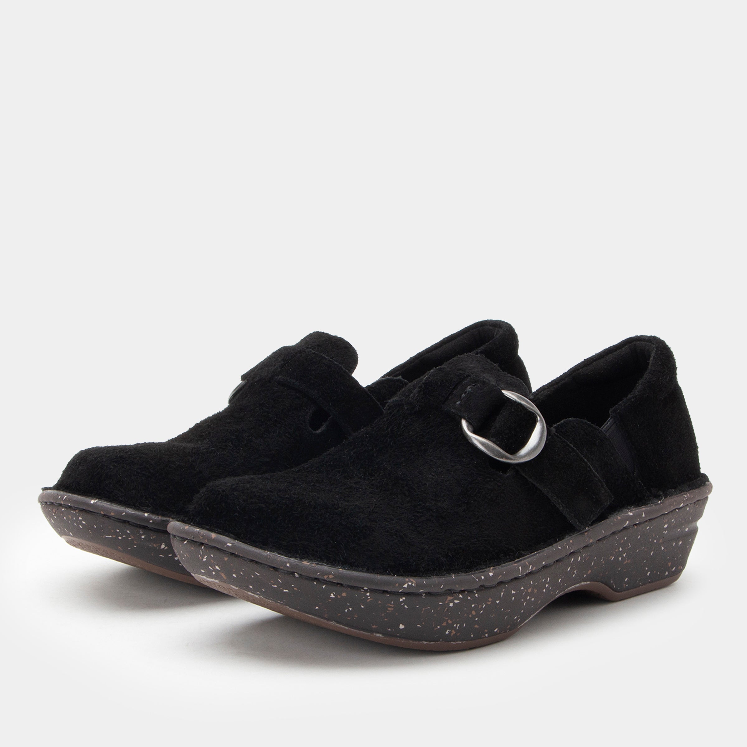 Fynn Black Suede Shoe