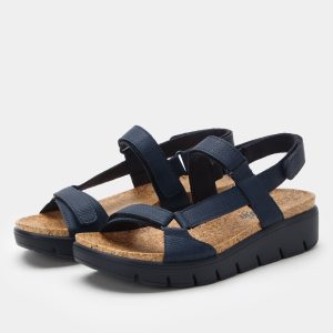 Henna Netted Navy Sandal