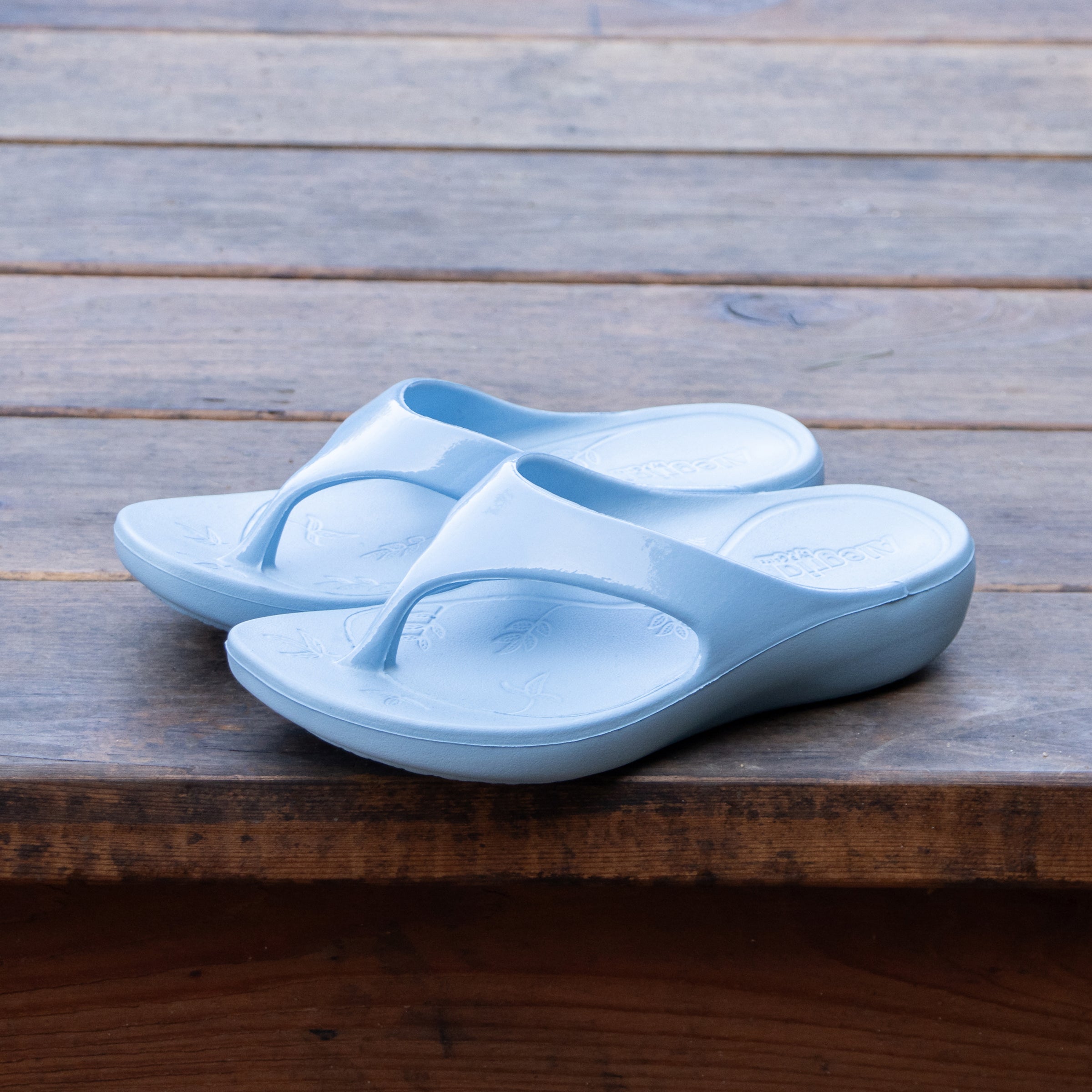 Ode Dusty Blue Gloss Sandal - Image 2
