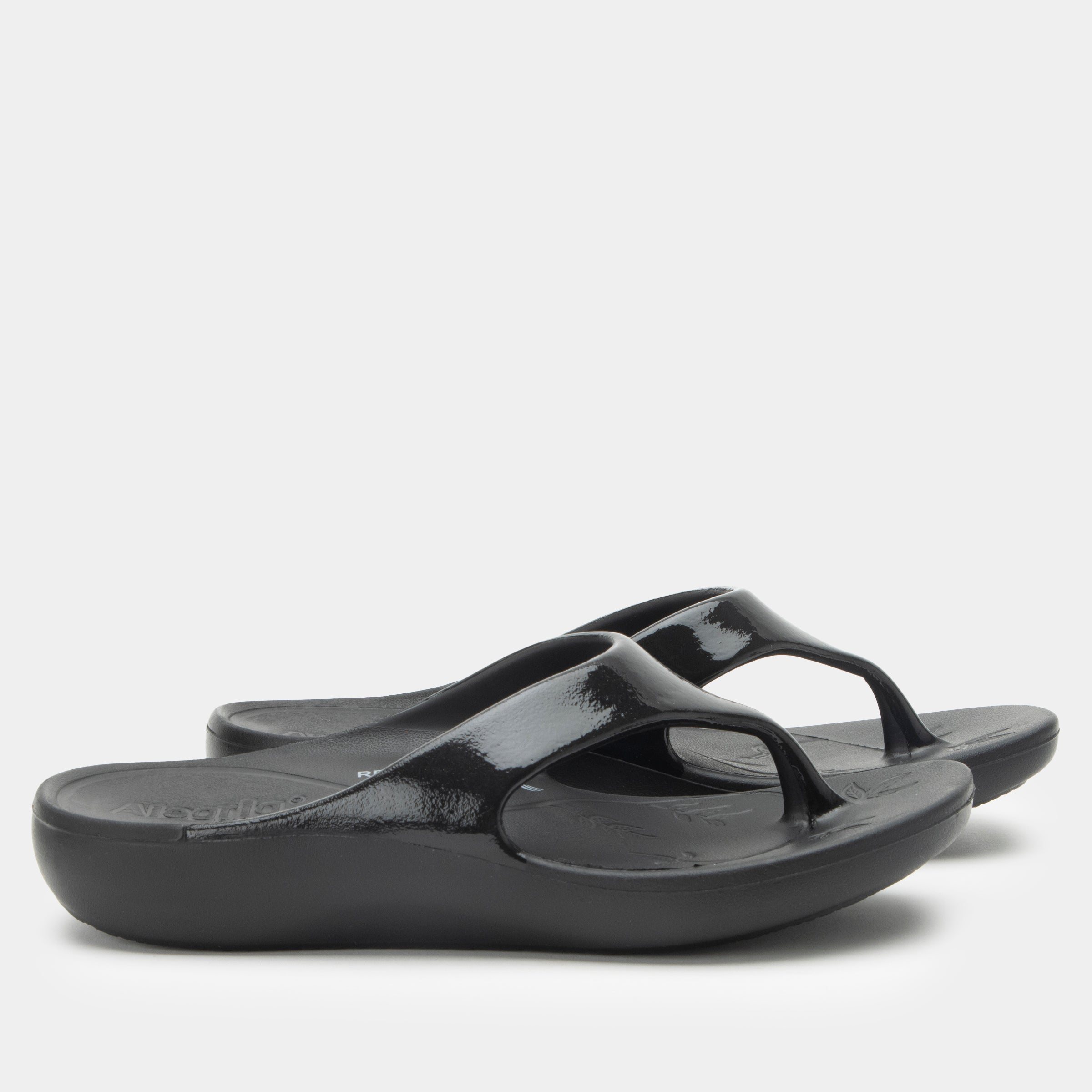 Ode Black Gloss Sandal - Image 3