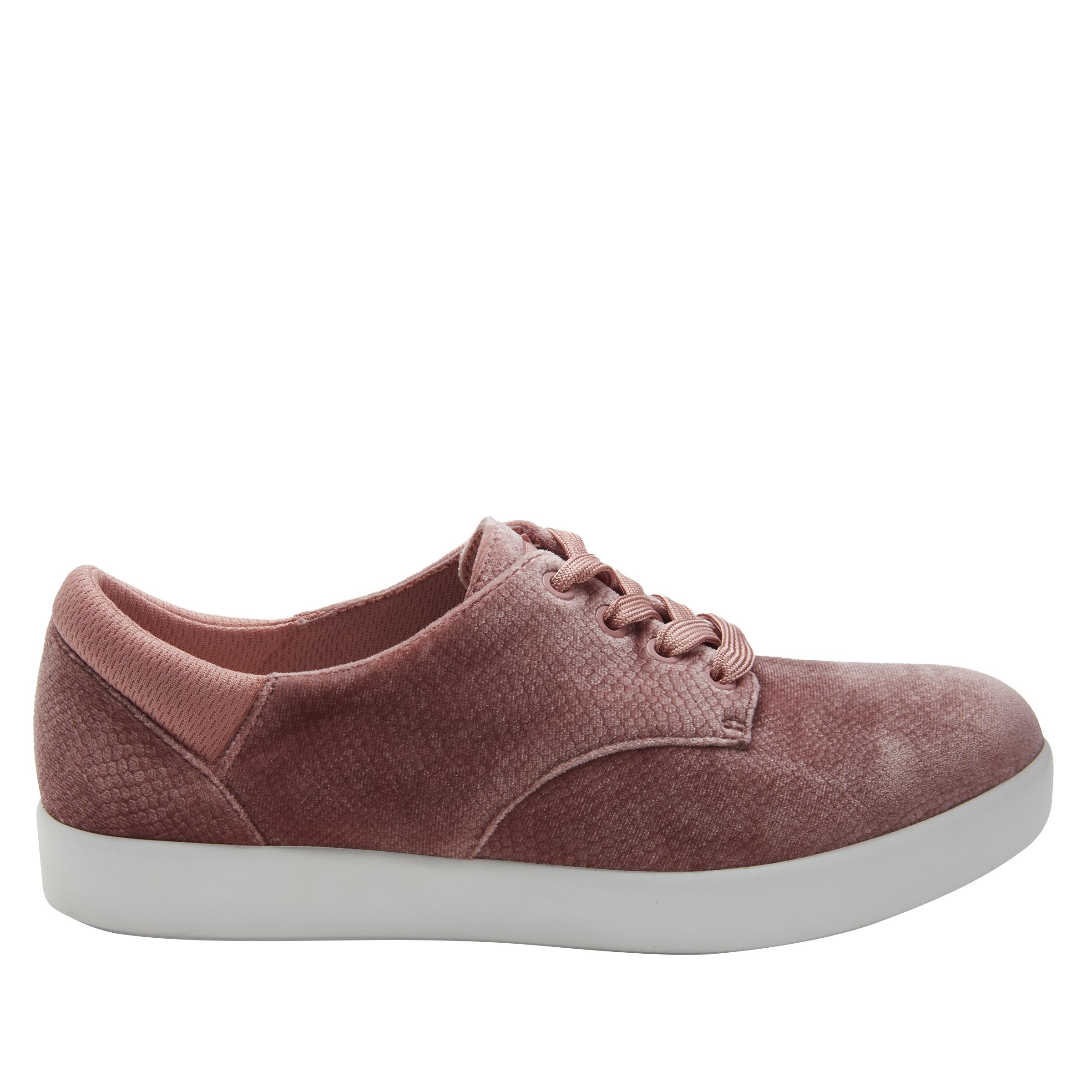 Poly Blush Velvet Snake Shoe - Image 3