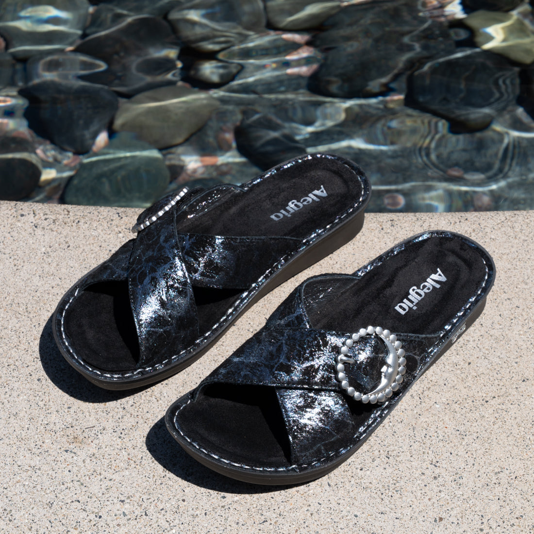 Vanya Moon Shadow Silver Sandal - Image 2