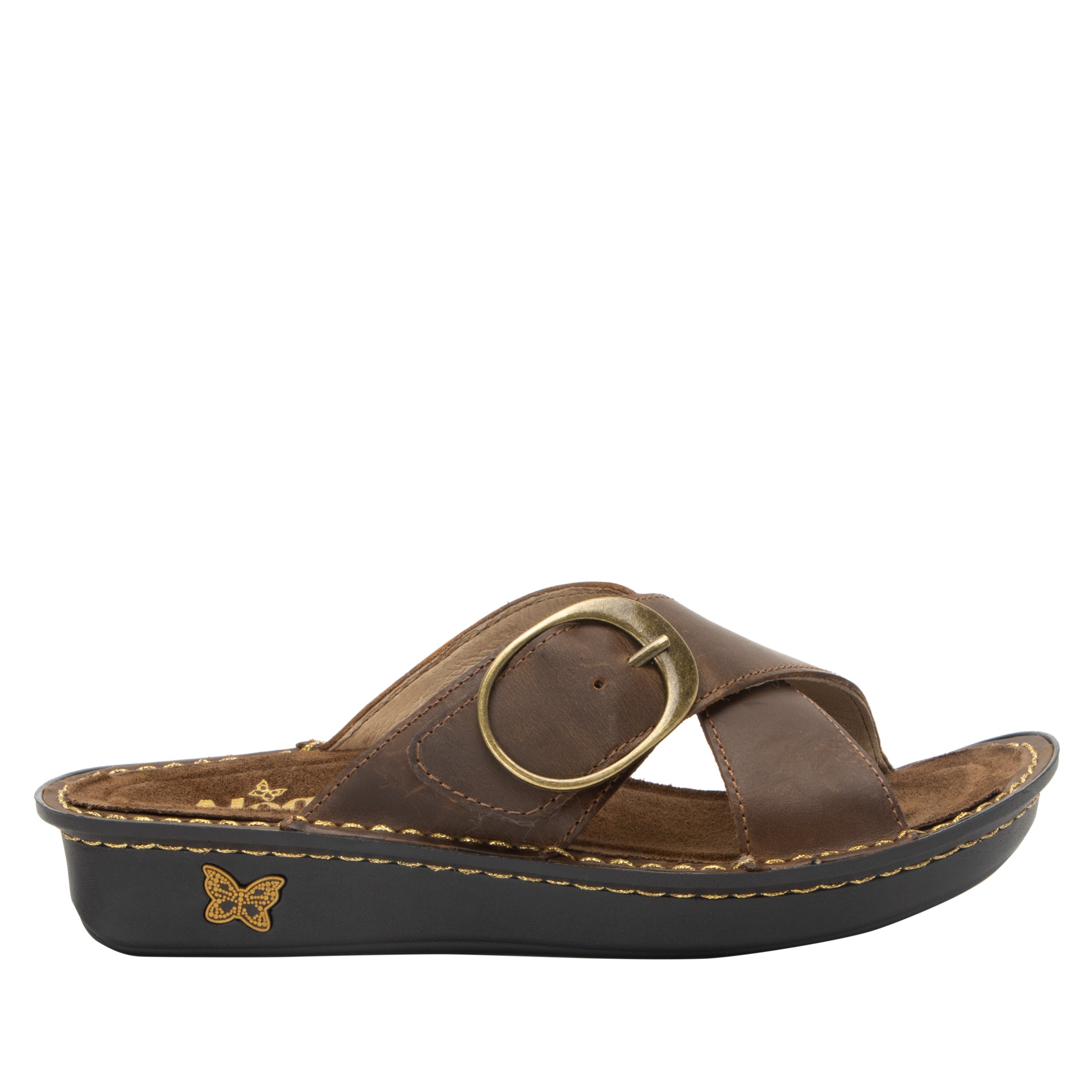 Vanya Oiled Brown Sandal - Image 3
